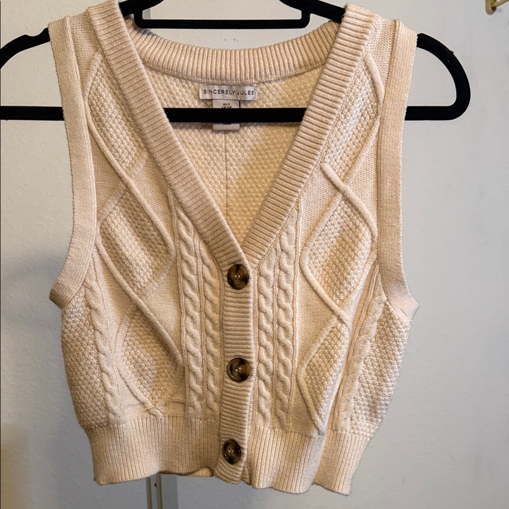 Sincerely Jules‎ Beige Knit Sweater